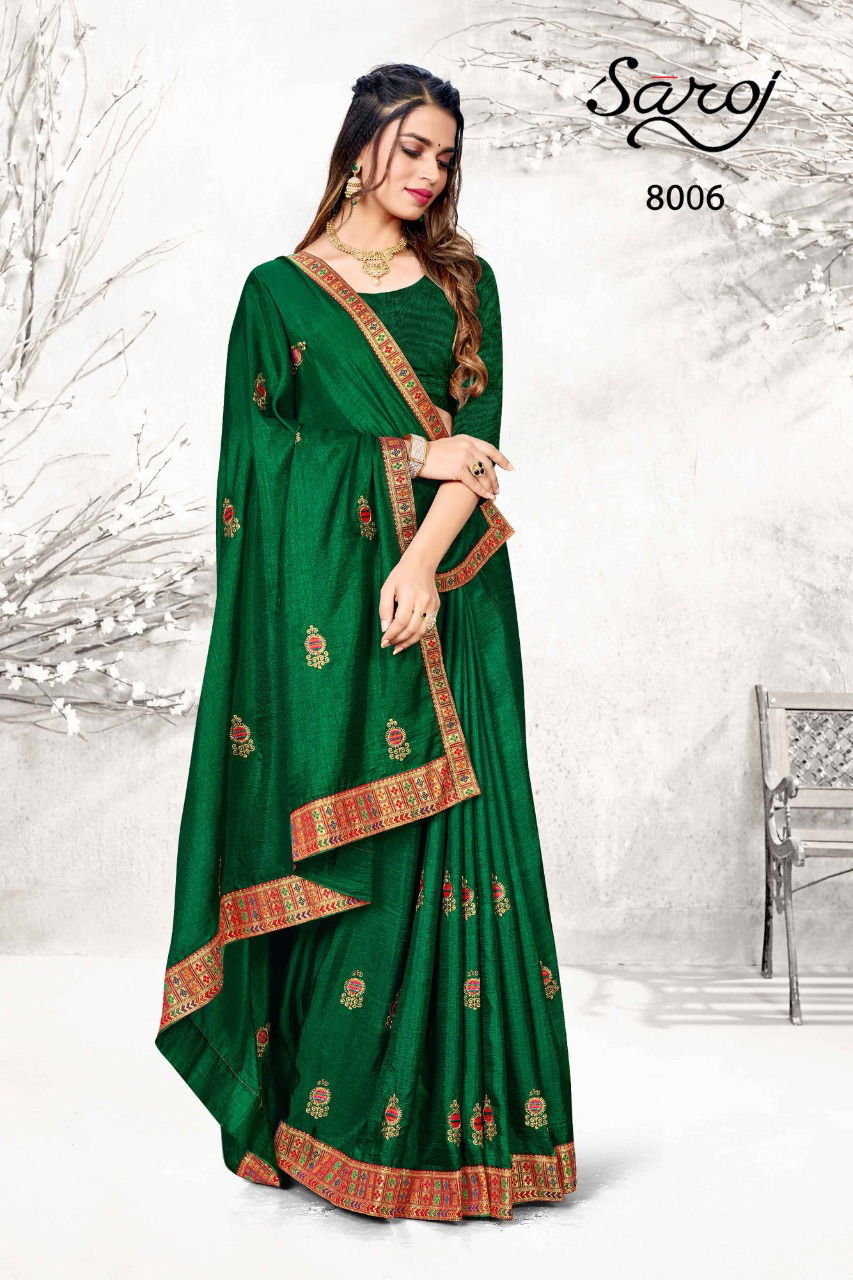 Saroj Diya New Exclusive Wear Silk Designer Latest Saree Collection